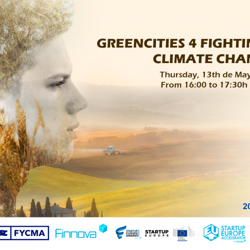 Banner de “Greencities 4 Fighting Against Climate Change”, un evento online desarrollado en el marco de la EU Green Week