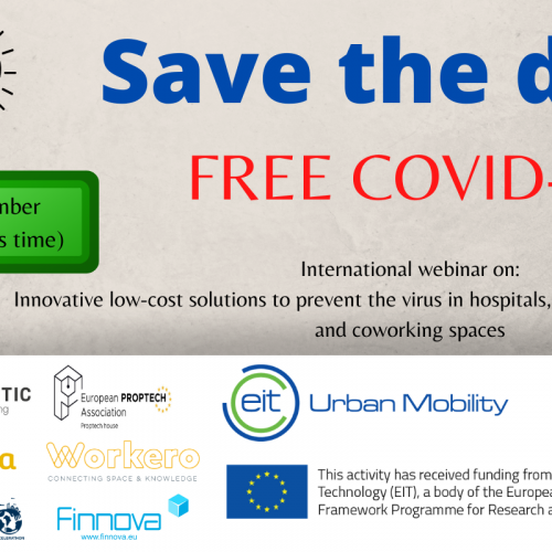 RECORDATORIO | Mañana: No te puedes perder el webinario «Free Covid-19», con soluciones innovadoras de bajo coste y ecológicas