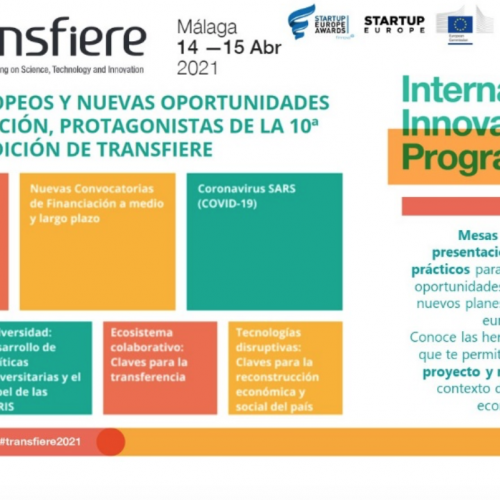 Los próximos 14 y 15 de abril se celebrará en Málaga la 10ª edición de Transfiere, el principal encuentro de I+D+i del sur de Europa