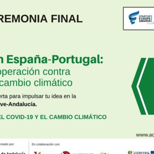 Ceremonia final Europe Accelerathon Eurorregión Alentejo-Algarve-Andalucía para los retos Covid-19 y cambio climático