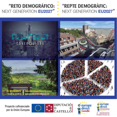 MAÑANA | Miembros de instituciones europeas y españolas se reúnen en una mesa redonda virtual para tratar el reto demográfico y el nuevo instrumento financiero de la UE Next Generation Europe